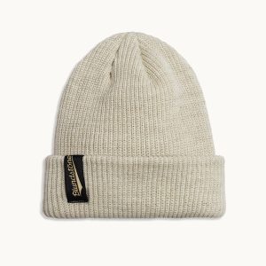 Cream Wool Blend Beanie